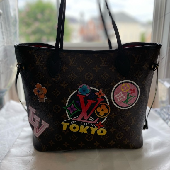 RARE LV Neverfull MM World Tour Japan Tokyo (Limited Edition) - Picture 9 of 12